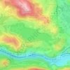 Mapa topográfico Lac de Lourdes, altitud, relieve