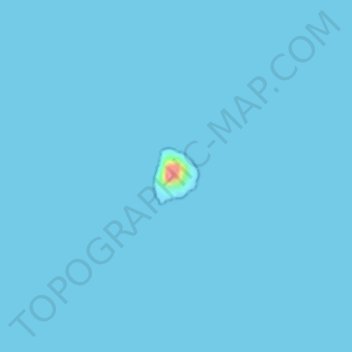 Mapa topográfico Isola del Toro, altitud, relieve