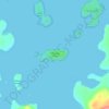 Mapa topográfico Panhandle Island, altitud, relieve