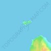 Mapa topográfico Kefken Adası, altitud, relieve