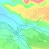 Mapa topográfico Río Huasco, altitud, relieve