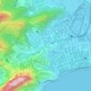 Mapa topográfico Rio Rainha, altitud, relieve