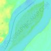 Mapa topográfico Isla Yapeyú, altitud, relieve