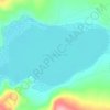 Mapa topográfico Laguna Verde, altitud, relieve
