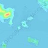 Mapa topográfico Abanay Island, altitud, relieve