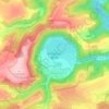 Mapa topográfico Meerfelder Maar, altitud, relieve