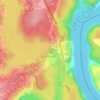 Mapa topográfico Acaray, altitud, relieve