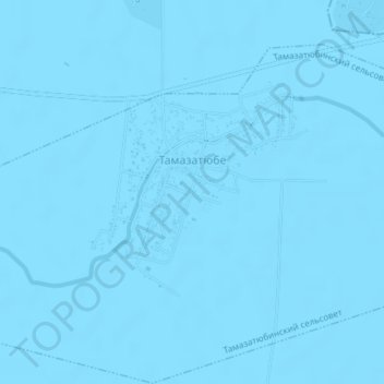 Mapa topográfico Tamazatyube, altitud, relieve