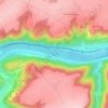 Mapa topográfico Mosel, altitud, relieve