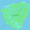 Mapa topográfico Ilha Mucunandiba, altitud, relieve