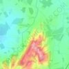 Mapa topográfico Coombe Hill Coppice, altitud, relieve