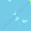 Mapa topográfico Fisherman Island, altitud, relieve