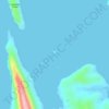 Mapa topográfico Puro Islet, altitud, relieve