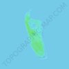 Mapa topográfico Teinga Island, altitud, relieve