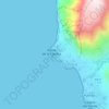 Mapa topográfico Charco del Cieno, altitud, relieve