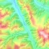 Mapa topográfico Сараса, altitud, relieve