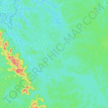 Mapa topográfico Rambouè, altitud, relieve