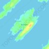 Mapa topográfico Birch Island, altitud, relieve