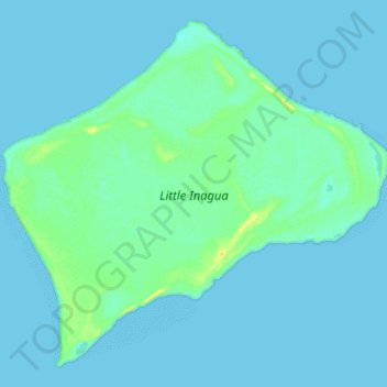 Mapa topográfico Little Inagua, altitud, relieve
