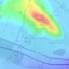Mapa topográfico Ein Harod, altitud, relieve