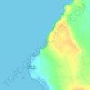 Mapa topográfico Su Tingiosu, altitud, relieve
