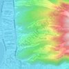Mapa topográfico Point de vue Punavai, altitud, relieve