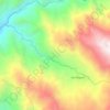 Mapa topográfico LA MIEL, altitud, relieve