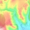 Mapa topográfico Laguna de Somolinos, altitud, relieve