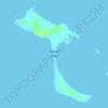 Mapa topográfico Powell Cay, altitud, relieve