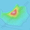 Mapa topográfico Pulau Krakatau, altitud, relieve