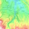 Mapa topográfico Rio Huatatas, altitud, relieve