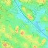 Mapa topográfico Svandammen, altitud, relieve