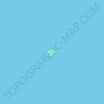 Mapa topográfico Chocolate Island, altitud, relieve