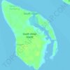 Mapa topográfico South Ubian Island, altitud, relieve