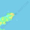 Mapa topográfico Arakaninihi Island, altitud, relieve