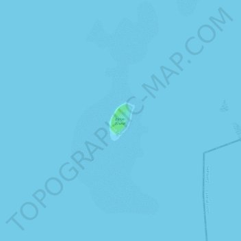 Mapa topográfico Balaki Island, altitud, relieve
