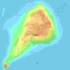 Mapa topográfico 硫黄島, altitud, relieve