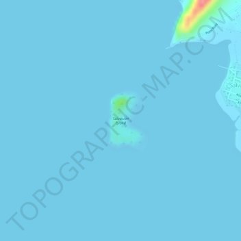 Mapa topográfico Salvacion Island, altitud, relieve