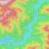 Mapa topográfico Siu, altitud, relieve