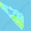 Mapa topográfico Deagan Island, altitud, relieve