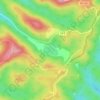 Mapa topográfico Spruce Knob Lake, altitud, relieve