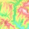 Mapa topográfico Río Lóuzara, altitud, relieve