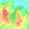 Mapa topográfico Étang de la Lande Forêt, altitud, relieve