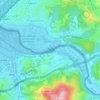 Mapa topográfico Río Bidasoa, altitud, relieve