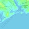Mapa topográfico Parsons Beach, altitud, relieve