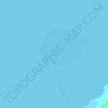 Mapa topográfico Medano Islet, altitud, relieve