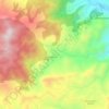 Mapa topográfico Vereda La Mina, altitud, relieve