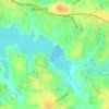 Mapa topográfico Lake Acworth, altitud, relieve