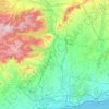 Mapa topográfico el Francolí, altitud, relieve