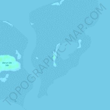 Mapa topográfico Tataan Islands, altitud, relieve